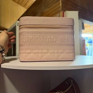Dior Blush Pink Quilted Cosmetic Case